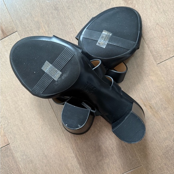 Naturalizer Beaming Black Women's Heeled Slip on Sandals- size 10 Wide - Picture 5 of 10